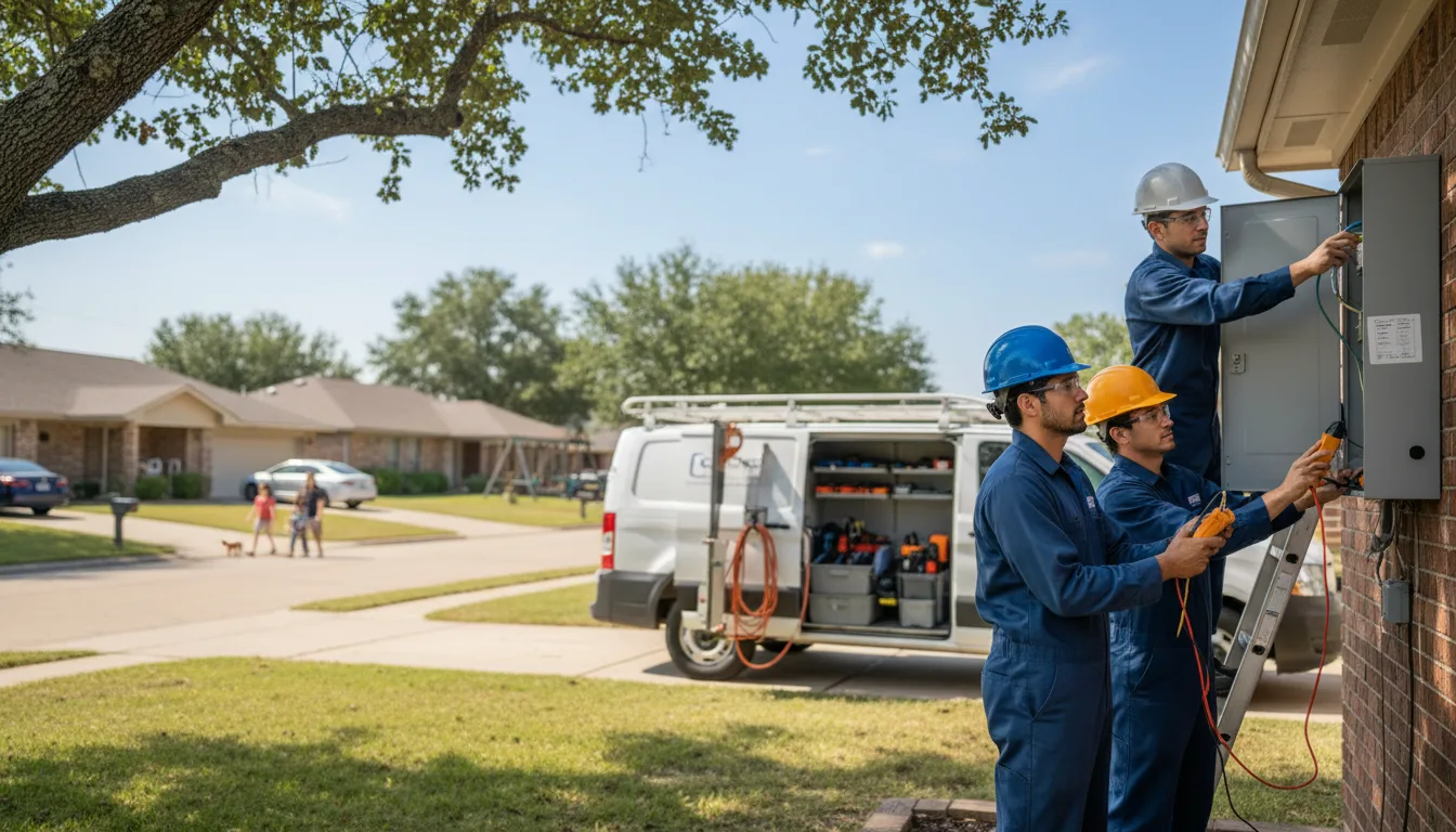 Certified electrician providing emergency electrical services in Camanche, IA
